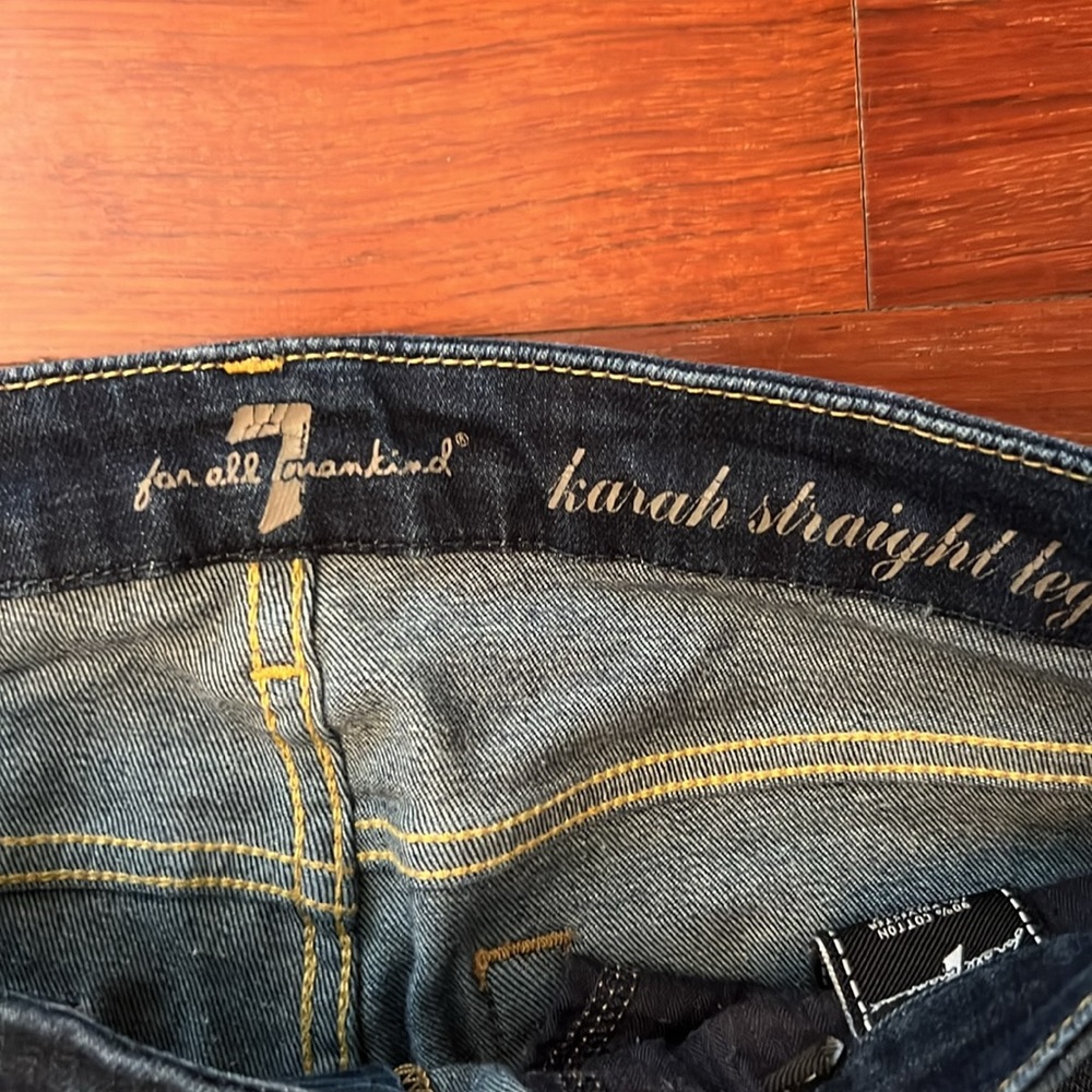 7 For All Mankind Straight Leg Jeans - Picture 3 of 8